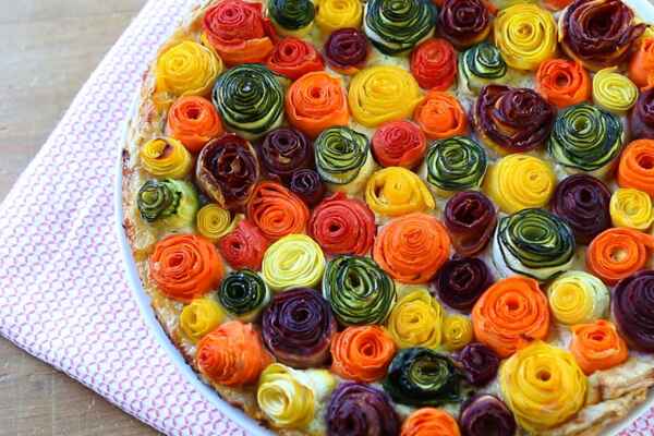 Овочевий пиріг "Троянди"