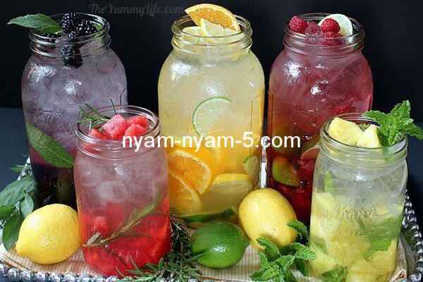 Рецепти приготування корисної і смачної води з фруктів і трав