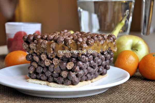 Шоколадно-карамельний торт "Несквік"(без випічки)