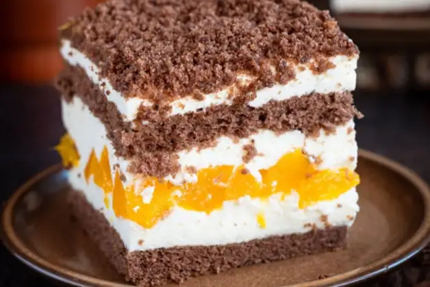 ПЕРСИКОВА ПАНІ З БІЛИМ ШОКОЛАДОМ