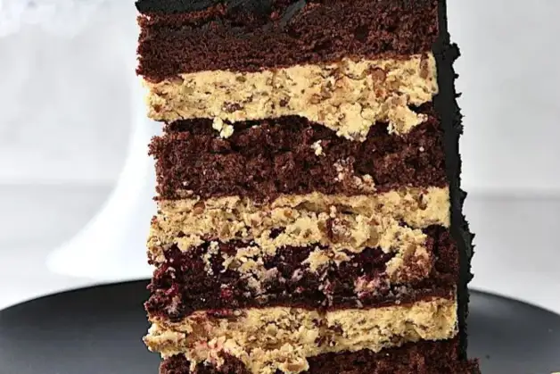 Соняшниковий торт із вареним згущеним молоком