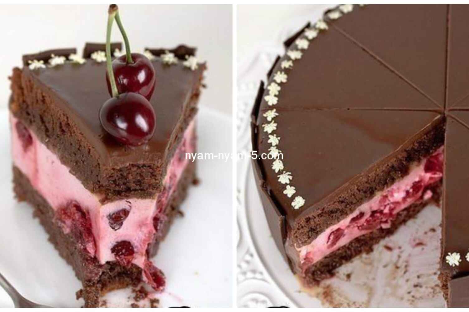 Шоколадний торт З ВИШНЯМИ