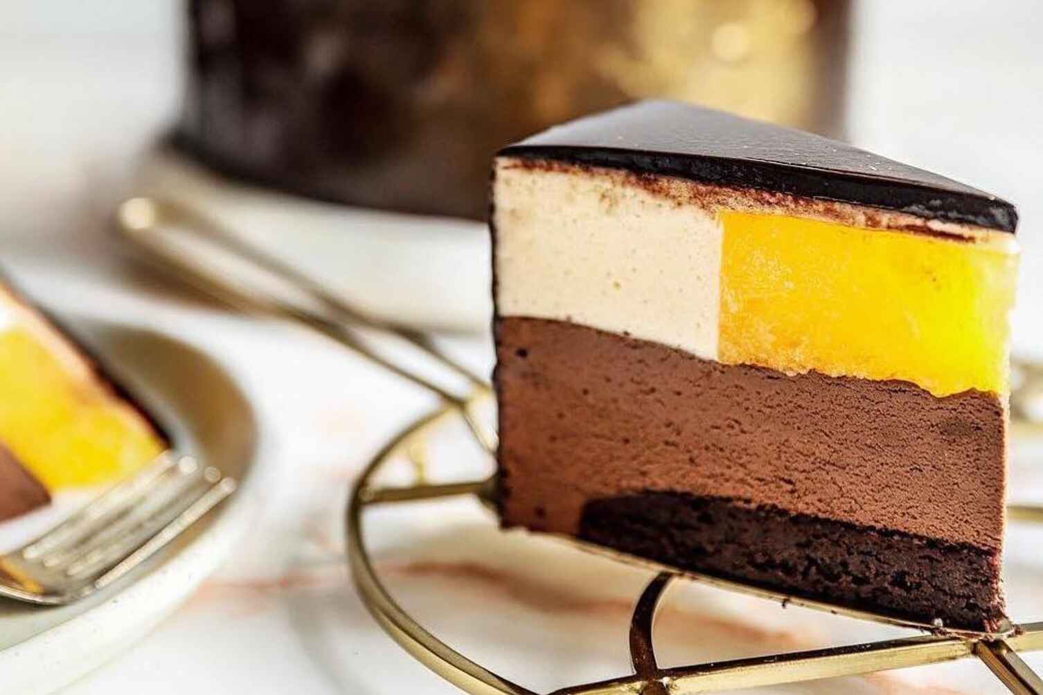 Мусовий торт "Шоколад-апельсин"