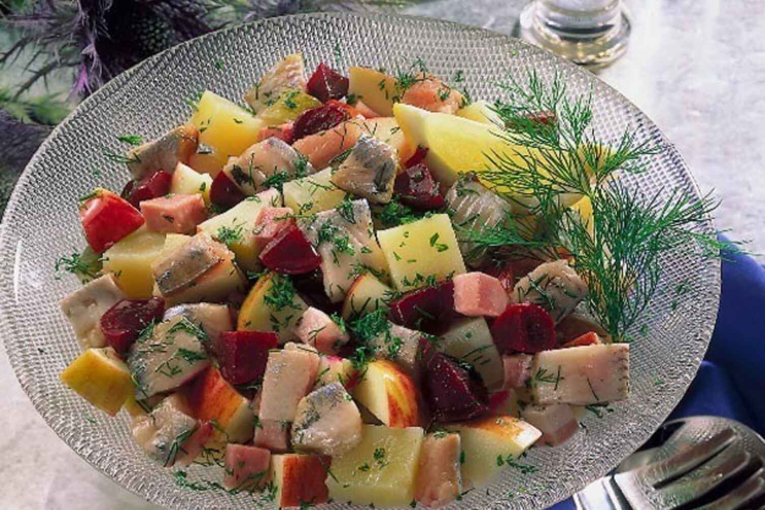 Данський салат з оселедця