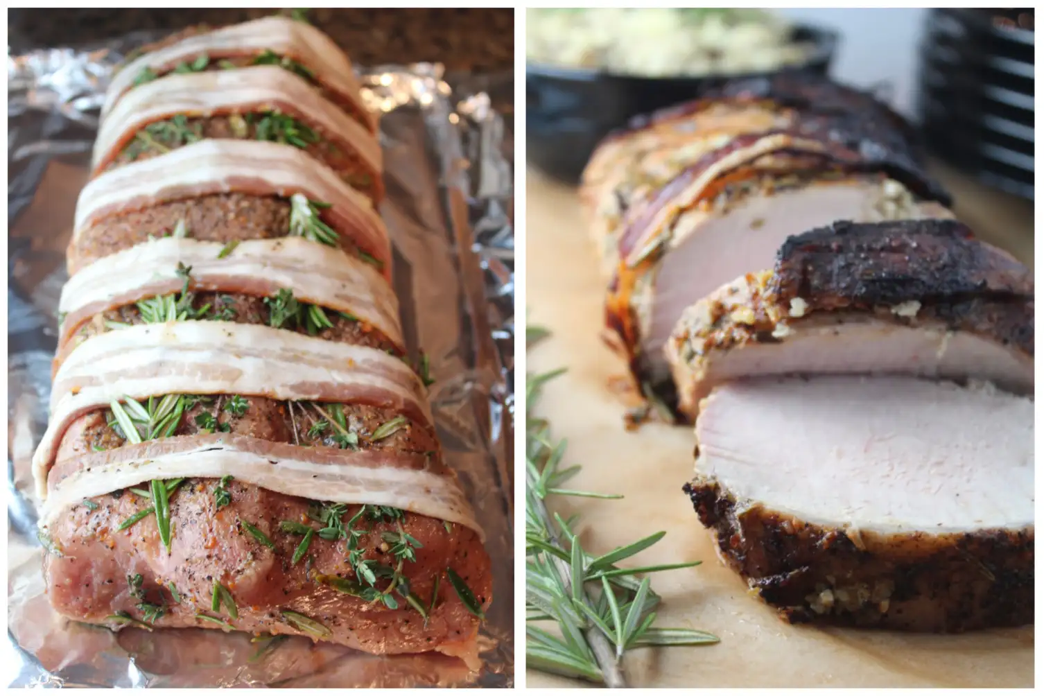 Свинина с панчеттой и розмарином